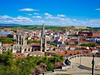 Krásný výhled na katedrálu ve městě Burgos